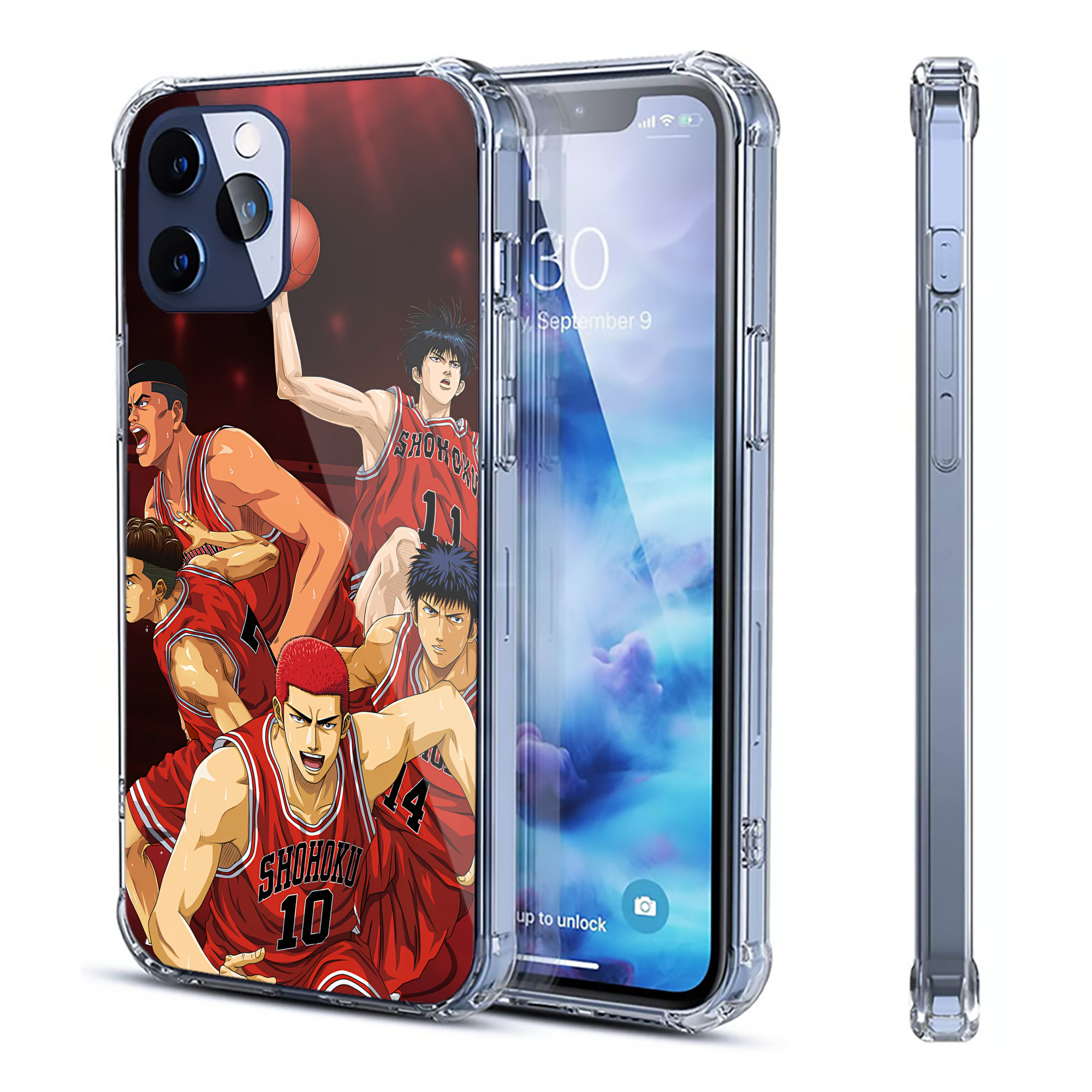 （画像用） SLAM DUNK／スラムダンク 【iPhone 12シリーズ対応】透明スマホケース（クリアソフトケース）